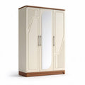 Armadio moderno in legno e melaminico con specchio dimensioni 150 x 80 x 200cm